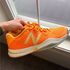 New Balance Bright Orange Tennis Sneakers